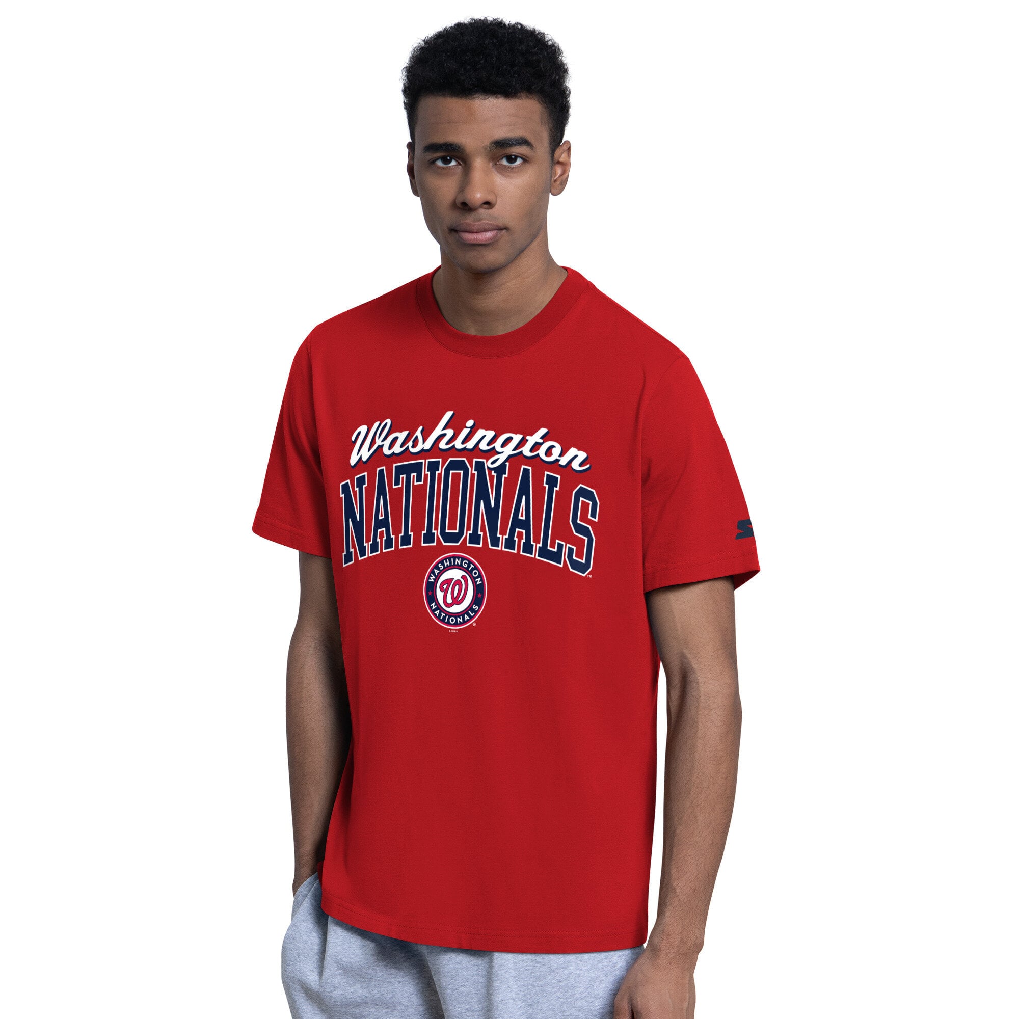 Pack sweat à capuche et t-shirt Starter rouge avec logo des Washington Nationals pour homme