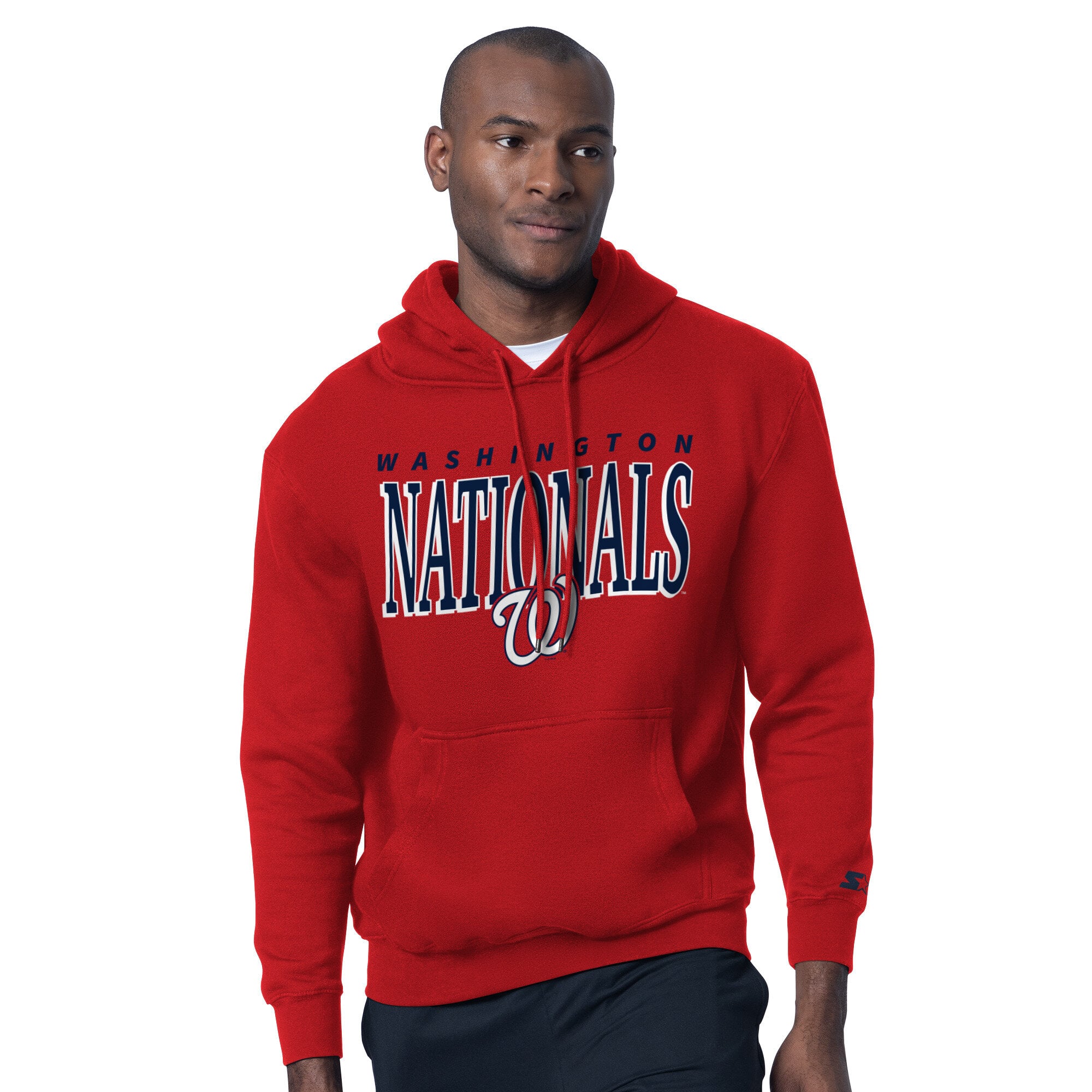 Pack sweat à capuche et t-shirt Starter rouge avec logo des Washington Nationals pour homme