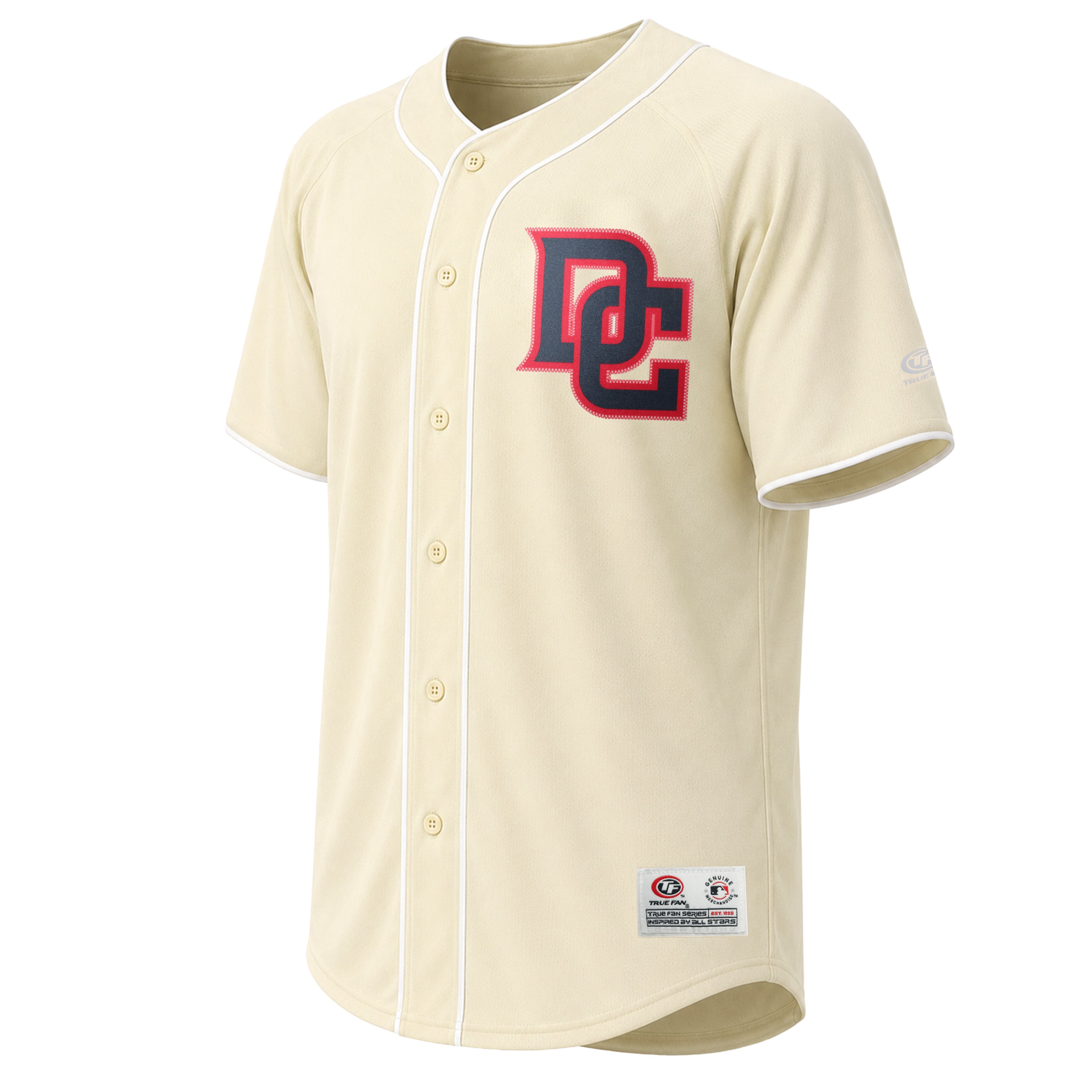 Maillot de mode des Washington Nationals pour hommes, couleur crème, avec coutures apparentes