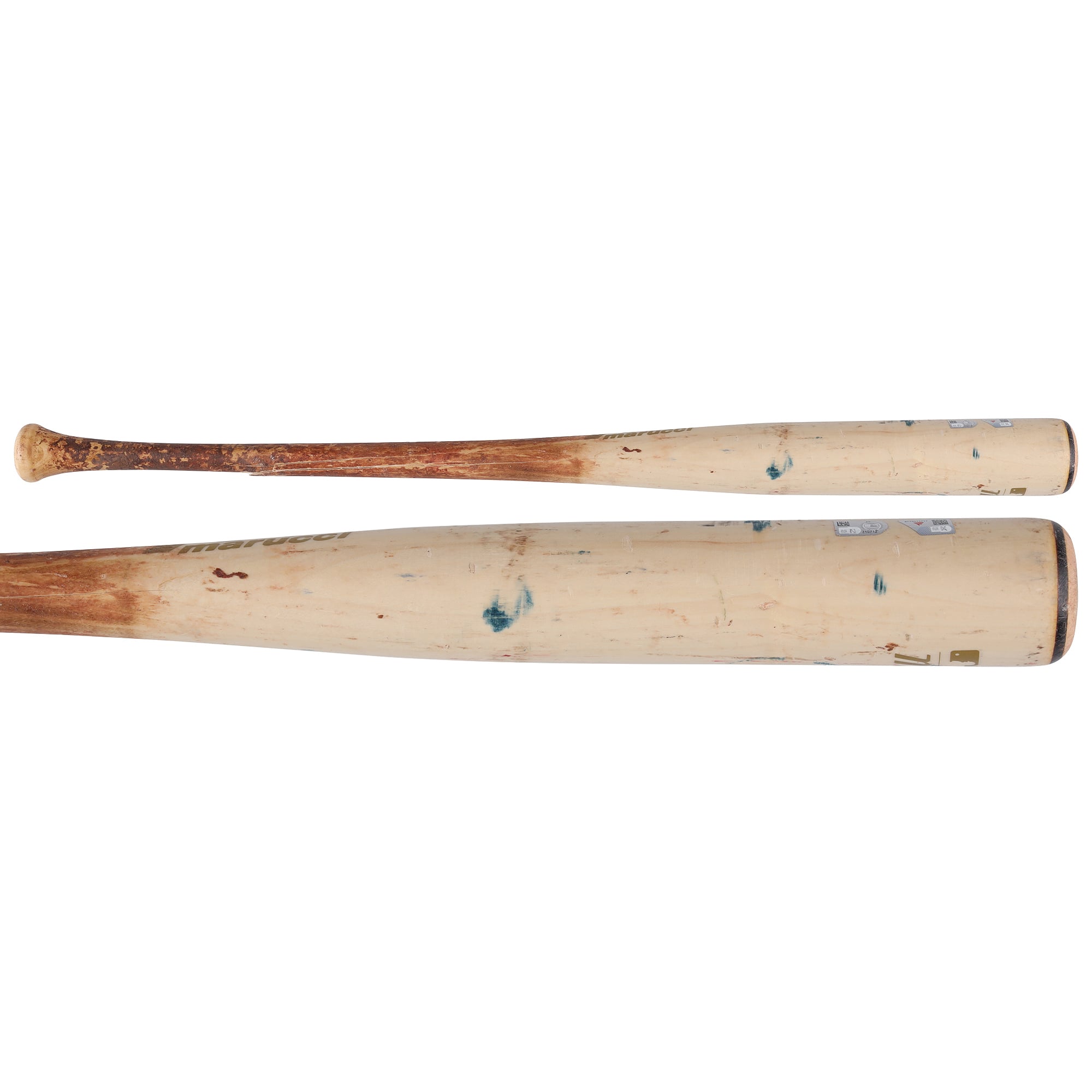 Bâton cassé Tan Marucci utilisé par Nasim Nuñez (Washington Nationals) lors du match contre les Phillies de Philadelphie le 22 juin 2026 - Simple