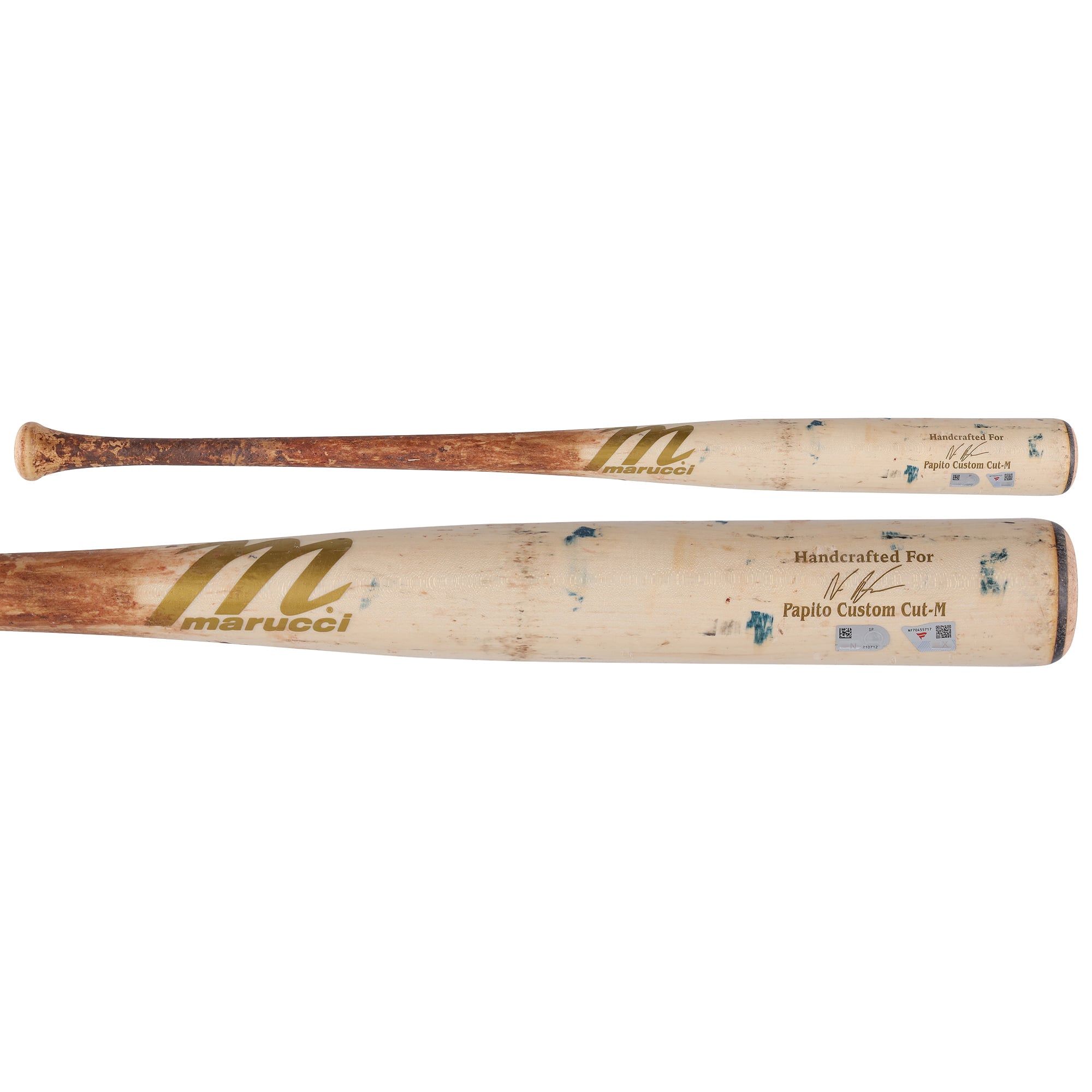 Bâton cassé Tan Marucci utilisé par Nasim Nuñez (Washington Nationals) lors du match contre les Phillies de Philadelphie le 22 juin 2026 - Simple