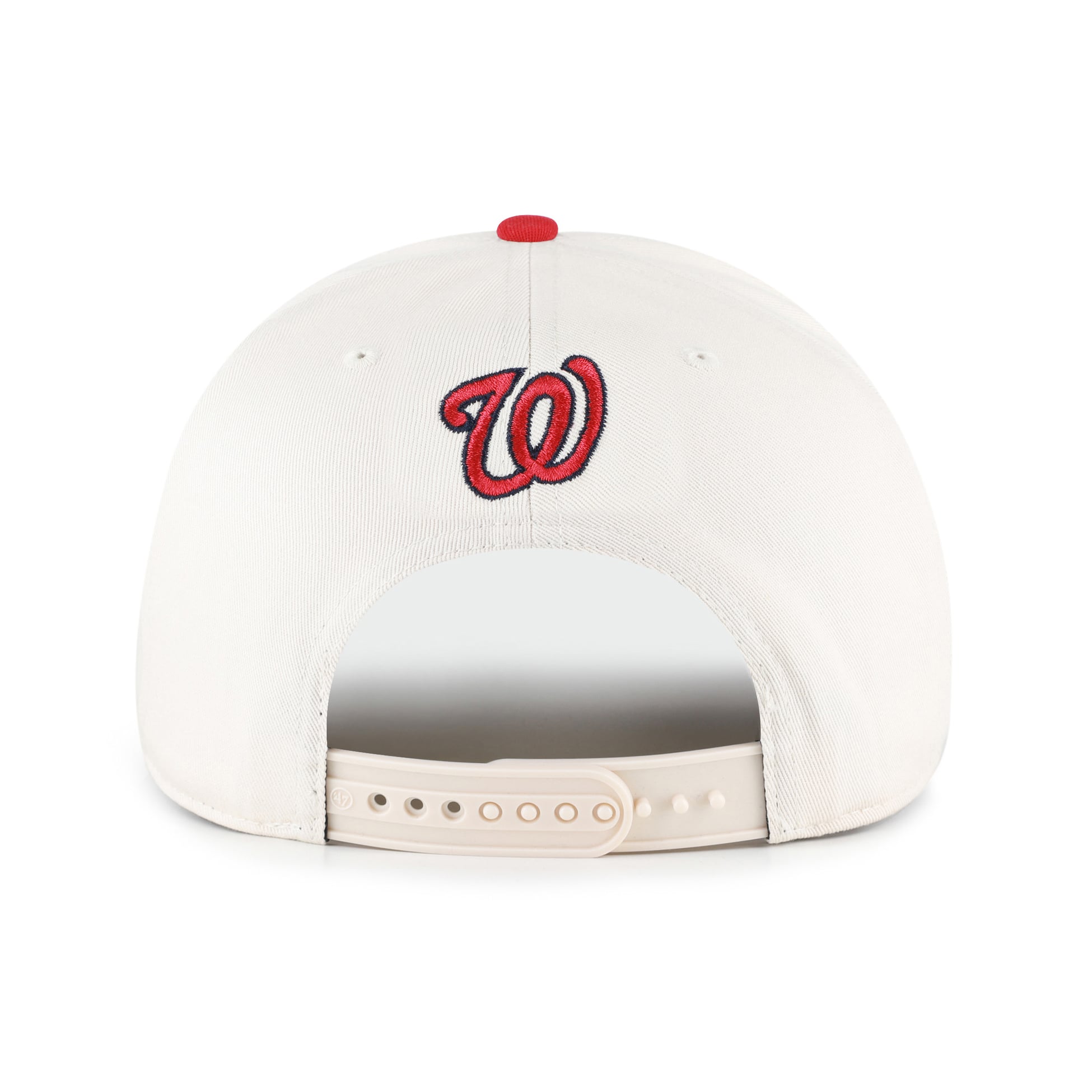 Unisex '47 Natural/Red Washington Nationals Rope Script Hitch Adjustable Hat