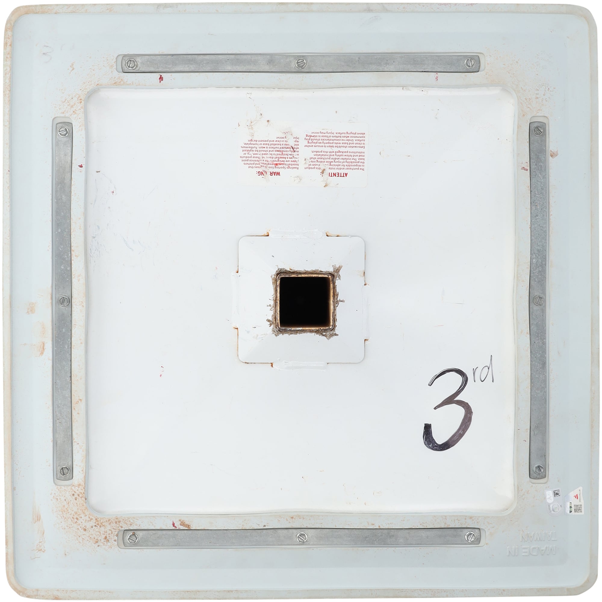 Washington Nationals Game-Used Base vs. Chicago Cubs on August 13, 2026 - Third Base - Innings 1-3