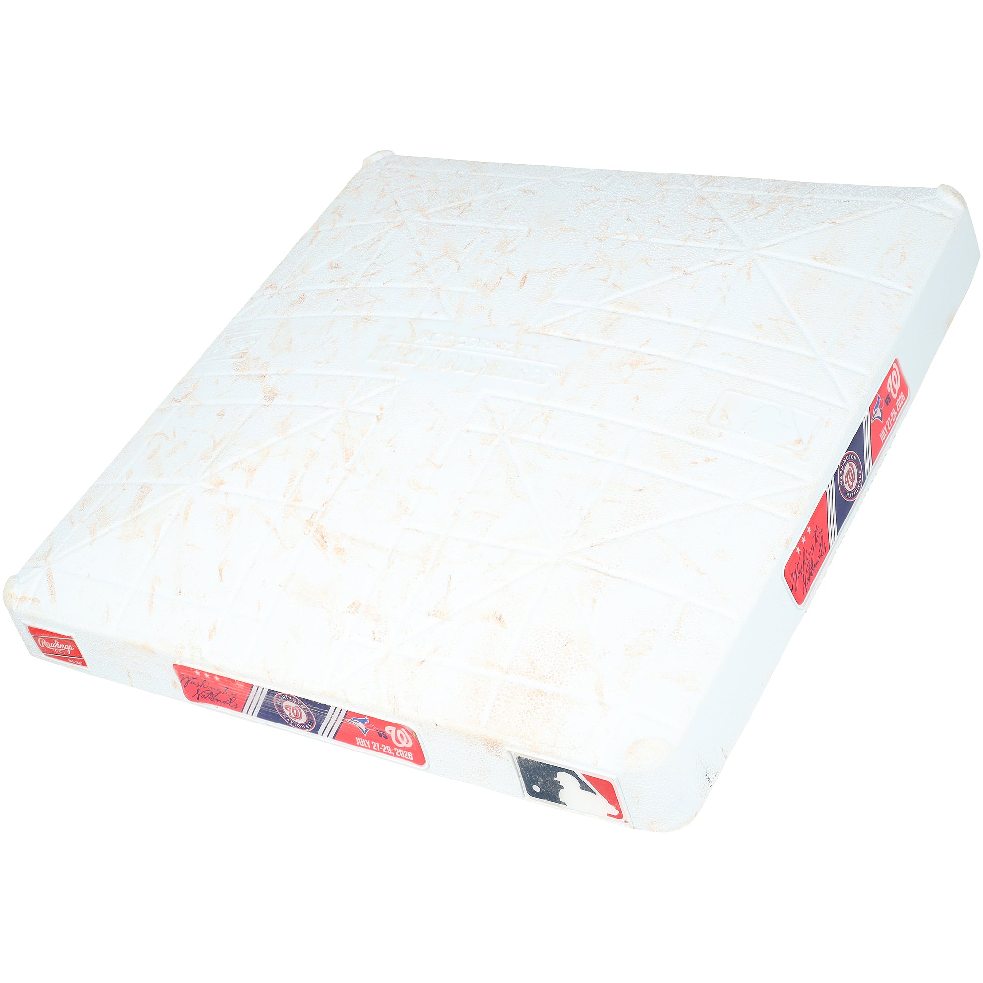 Washington Nationals Game-Used Base vs. Toronto Blue Jays on July 27-29, 2026 Second Base - Innings 1-3