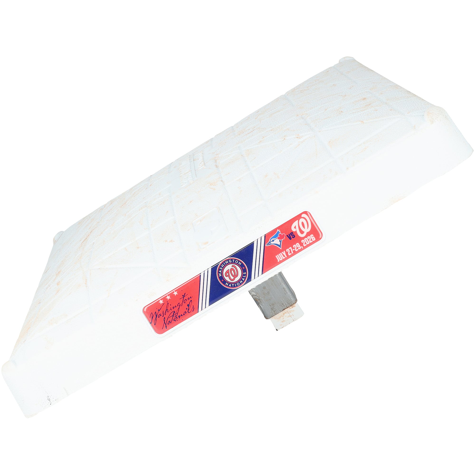 Washington Nationals Game-Used Base vs. Toronto Blue Jays on July 27-29, 2026 Second Base - Innings 1-3