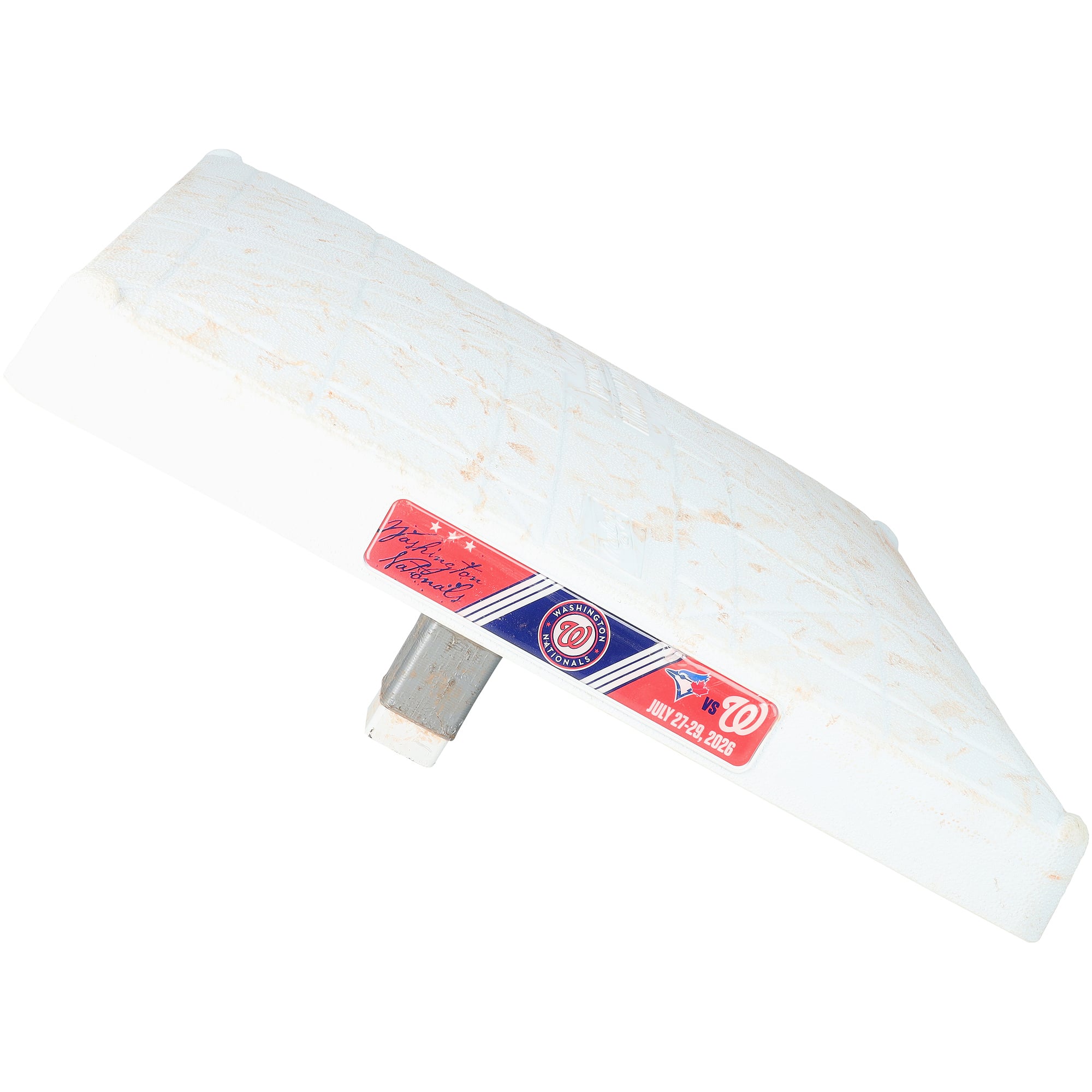 Washington Nationals Game-Used Base vs. Toronto Blue Jays on July 27-29, 2026 Second Base - Innings 1-3