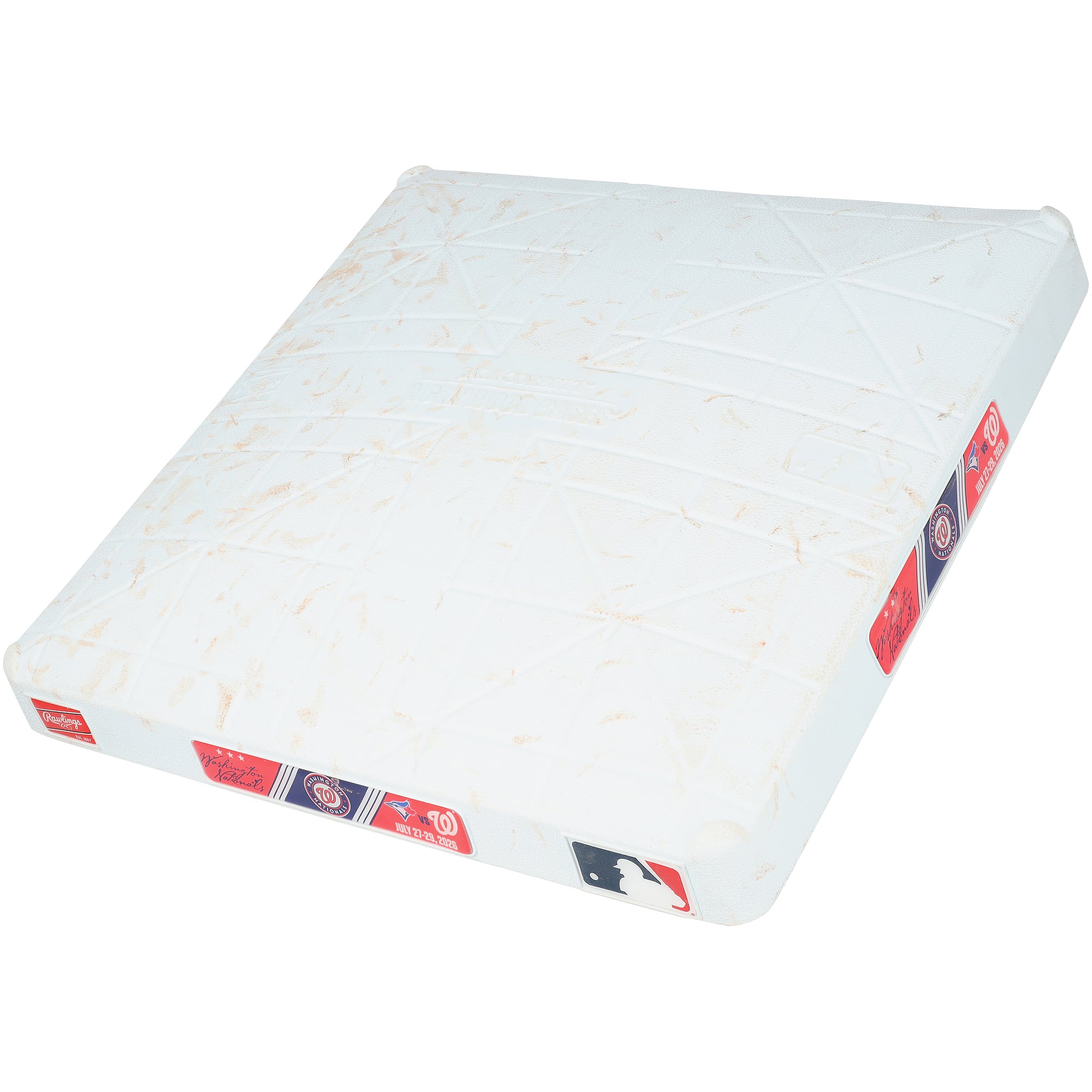 Washington Nationals Game-Used Base vs. Toronto Blue Jays on July 27-29, 2026 - Third Base - Innings 1-3
