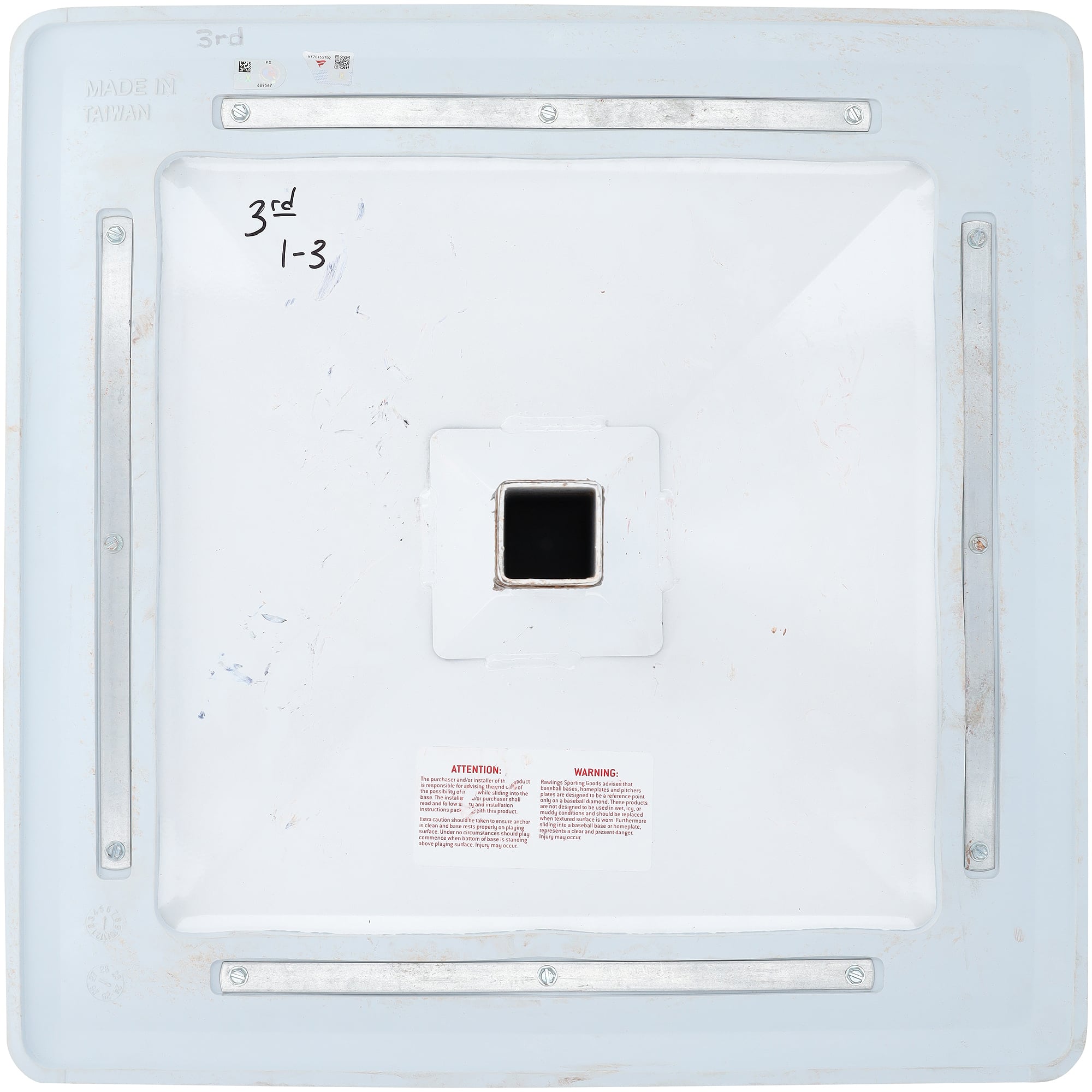 Washington Nationals Game-Used Base vs. Toronto Blue Jays on July 27-29, 2026 - Third Base - Innings 1-3
