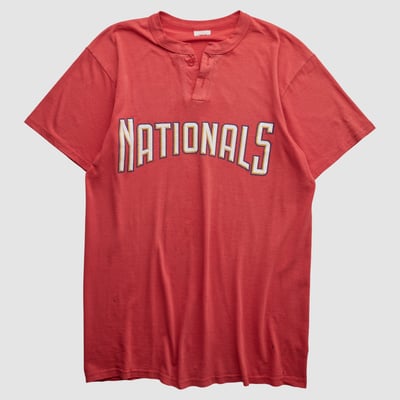 Washington Nationals Majestic 2000s T-shirt - Red - S by Fanatics Real Vintage
