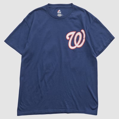 Washington Nationals Majestic 2010s T-shirt - Navy - S by Fanatics Real Vintage