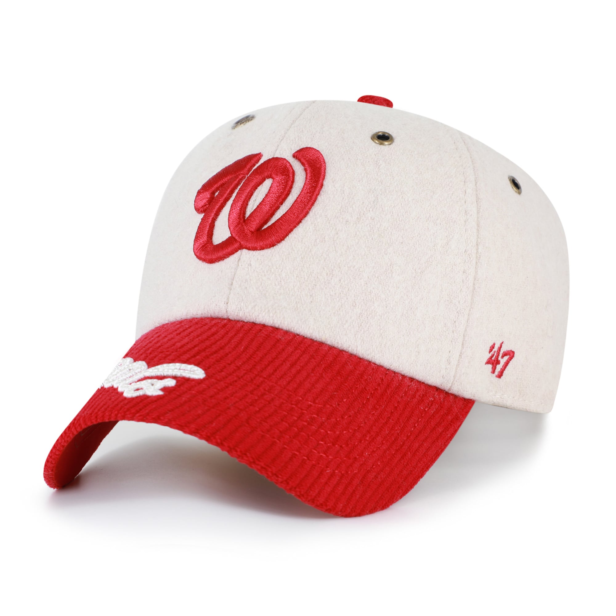 Casquette ajustable pour femme « 47 Natural Washington Nationals Rope Script Clean Up »