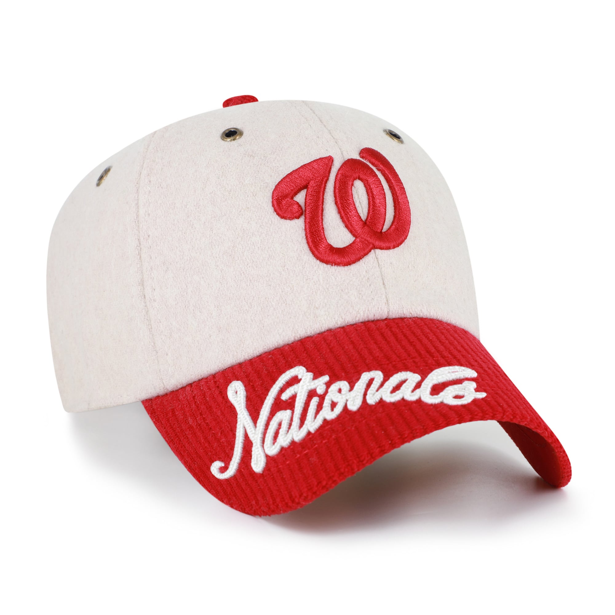 Casquette ajustable pour femme « 47 Natural Washington Nationals Rope Script Clean Up »