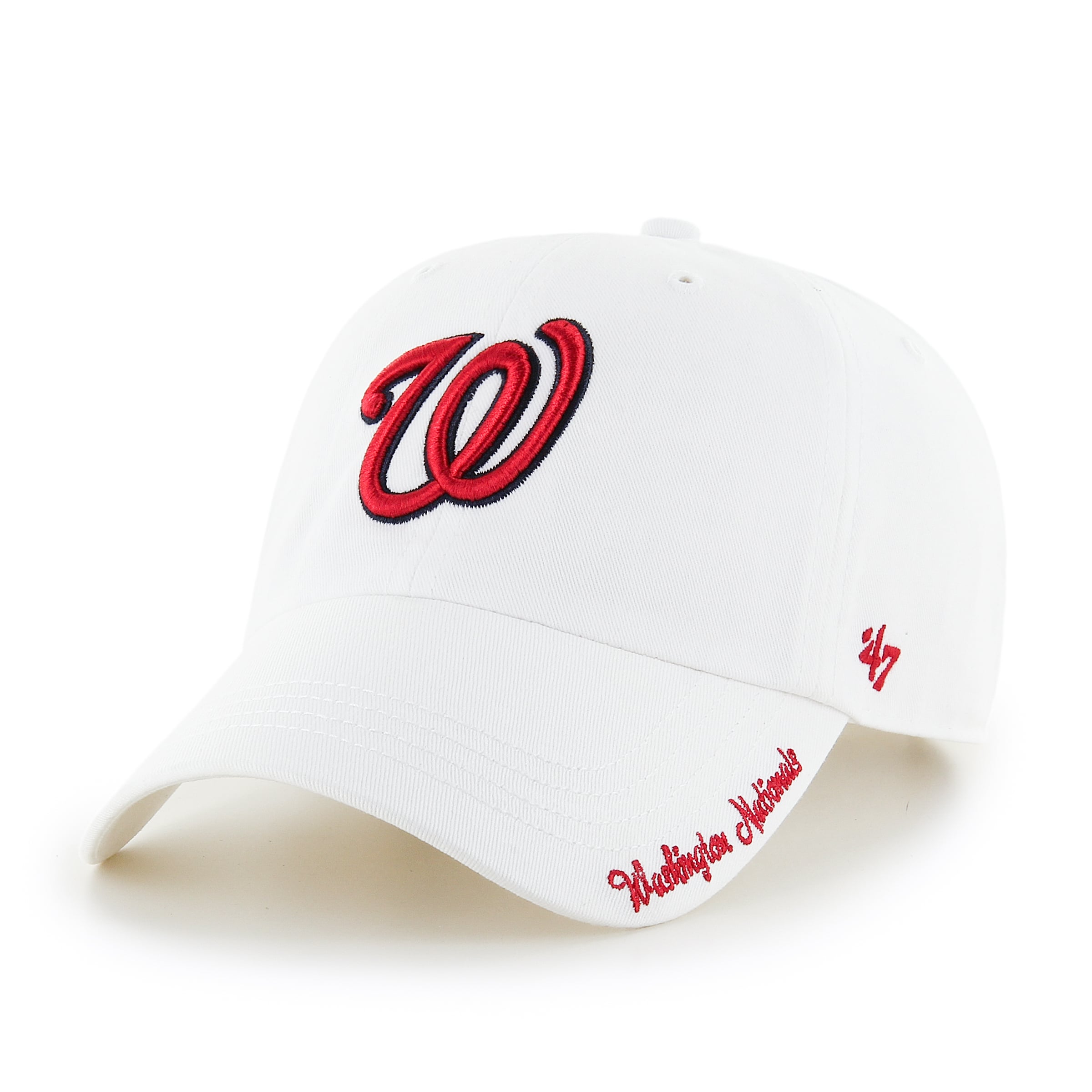 Casquette ajustable pour femme '47 White Washington Nationals Miata