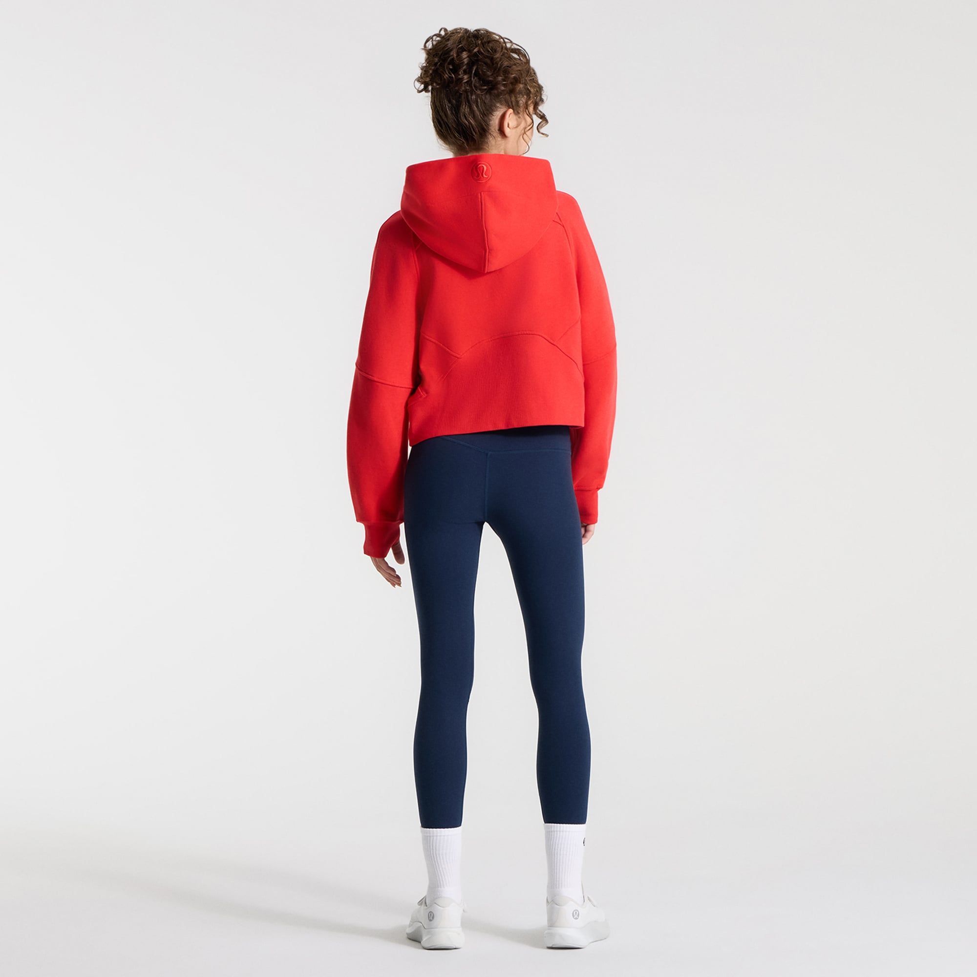 Sweat à capuche zippé surdimensionné True Red Washington Nationals Scuba pour femme de lululemon