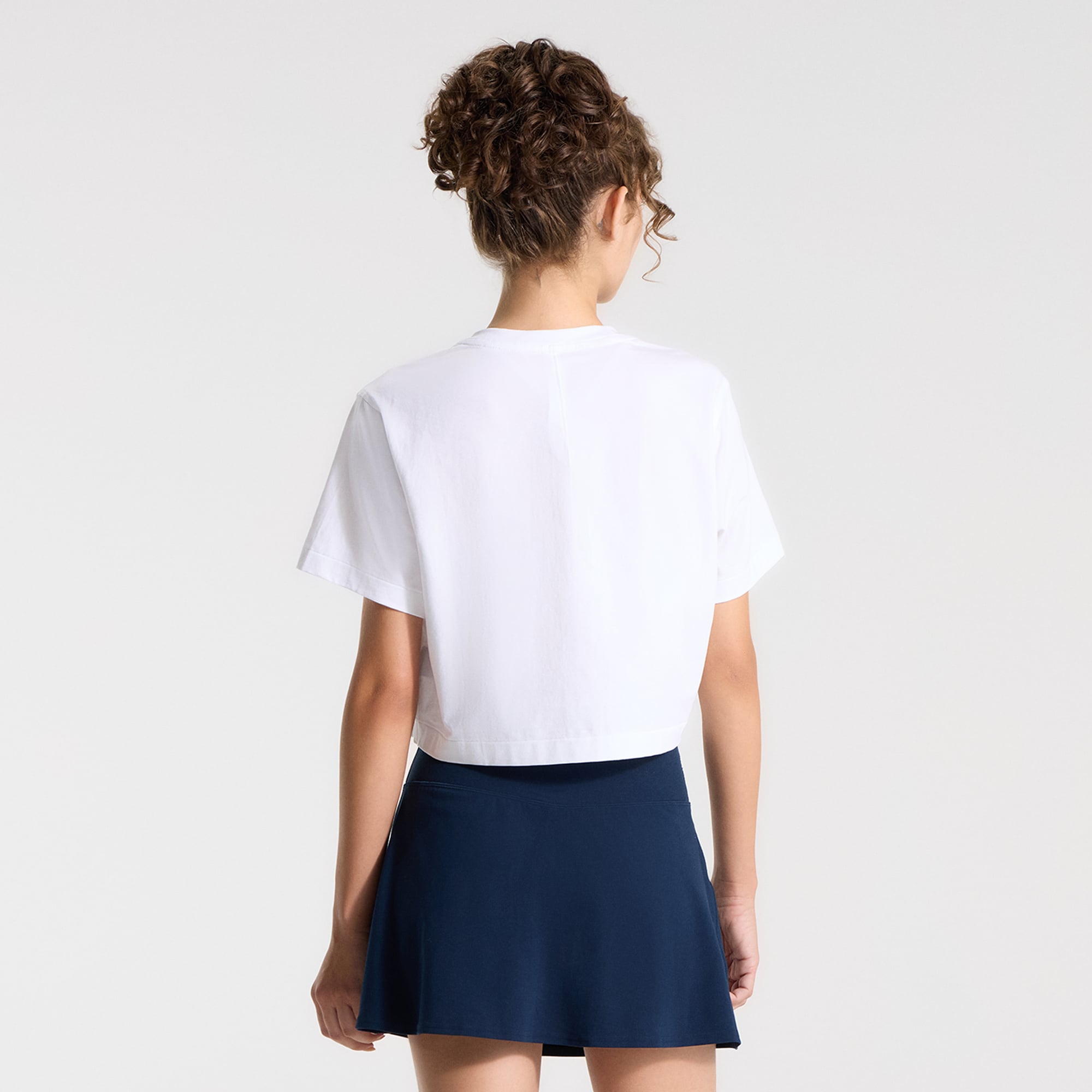T-shirt court en coton biologique blanc Washington Nationals All Yours pour femme de lululemon