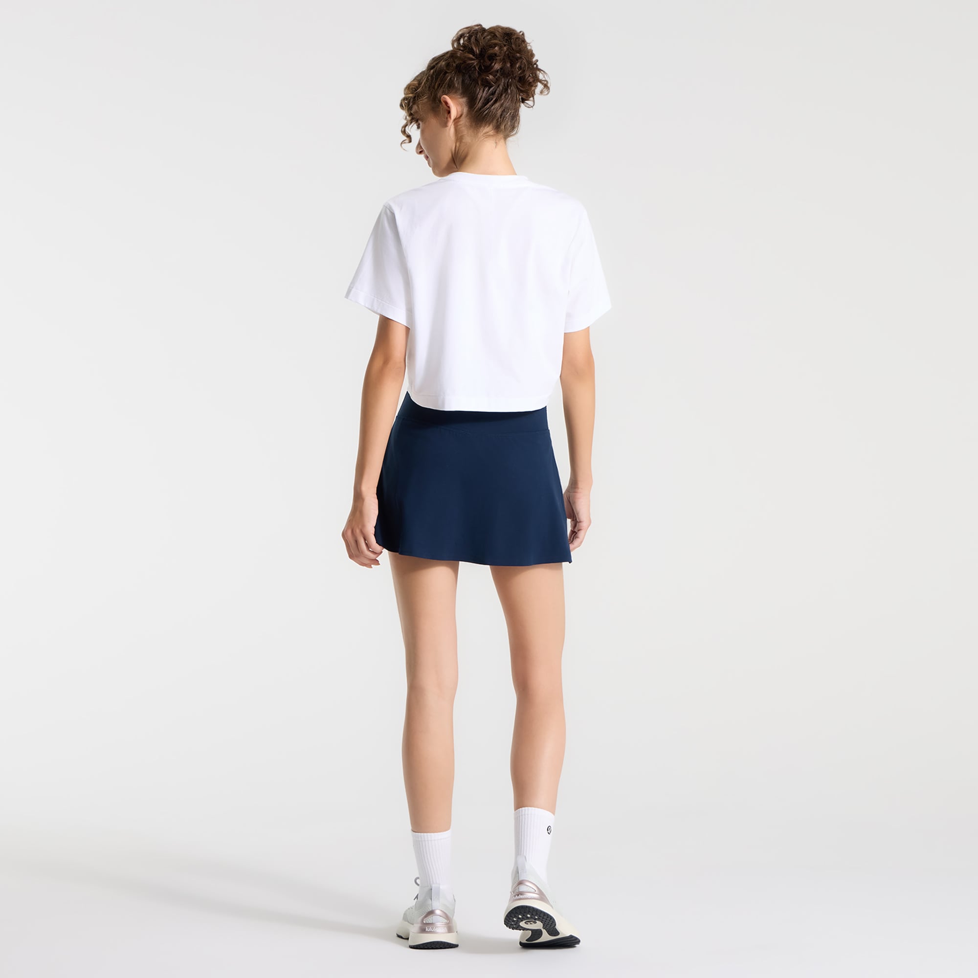 T-shirt court en coton biologique blanc Washington Nationals All Yours pour femme de lululemon