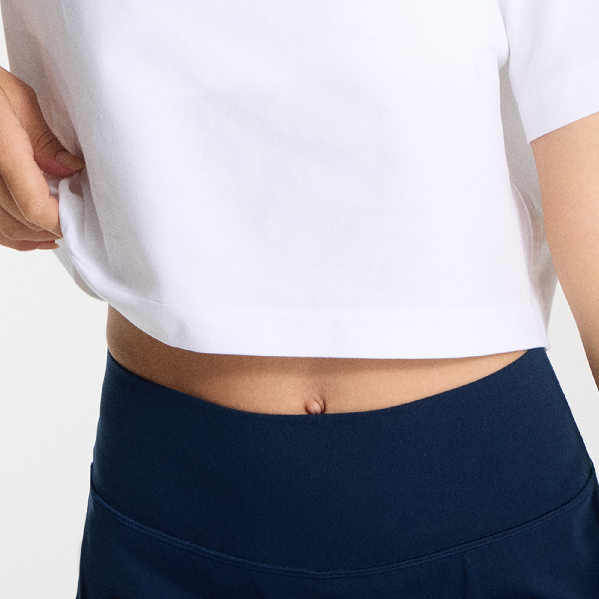 T-shirt court en coton biologique blanc Washington Nationals All Yours pour femme de lululemon