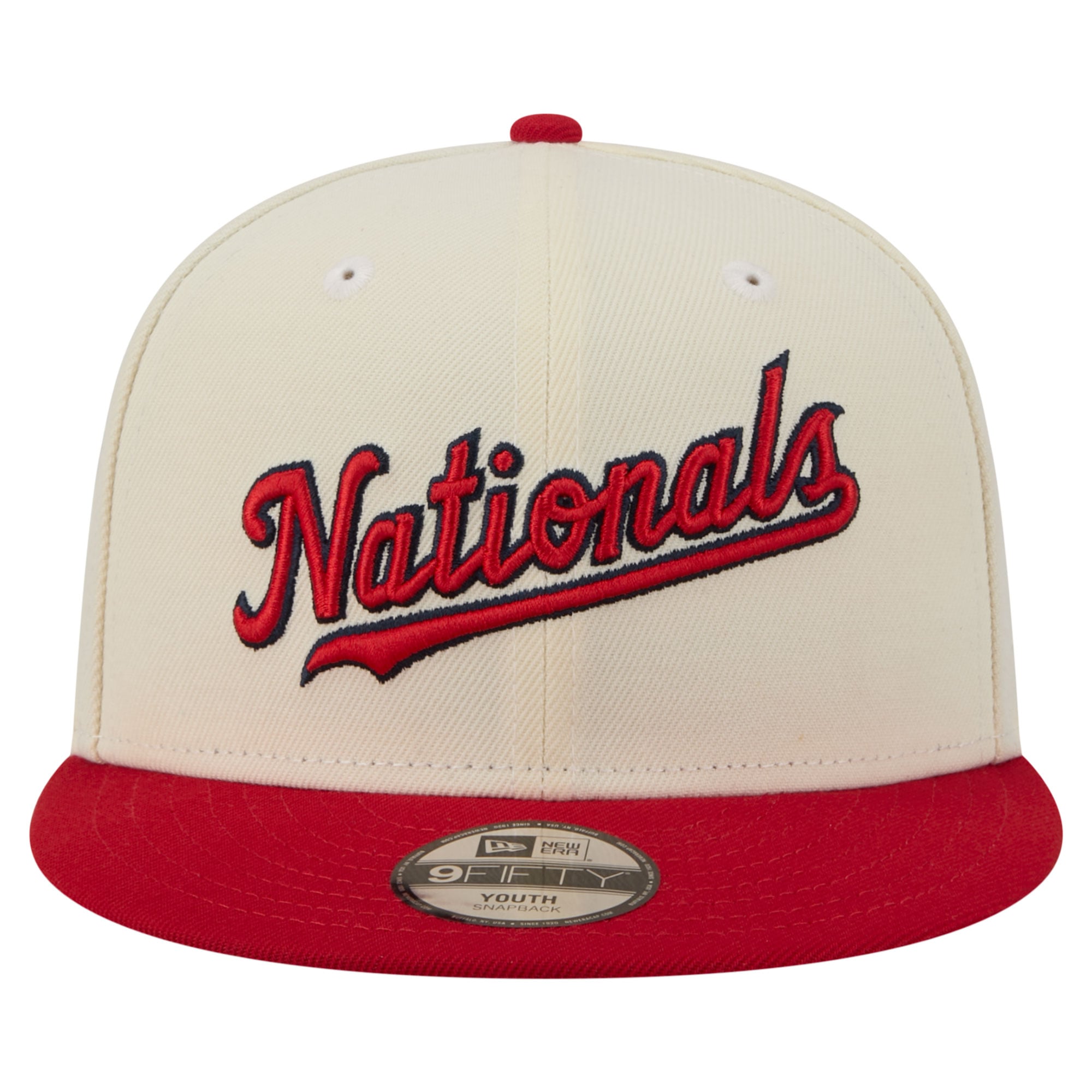 Youth New Era White Washington Nationals Two-Tone 9FIFTY Snapback Hat