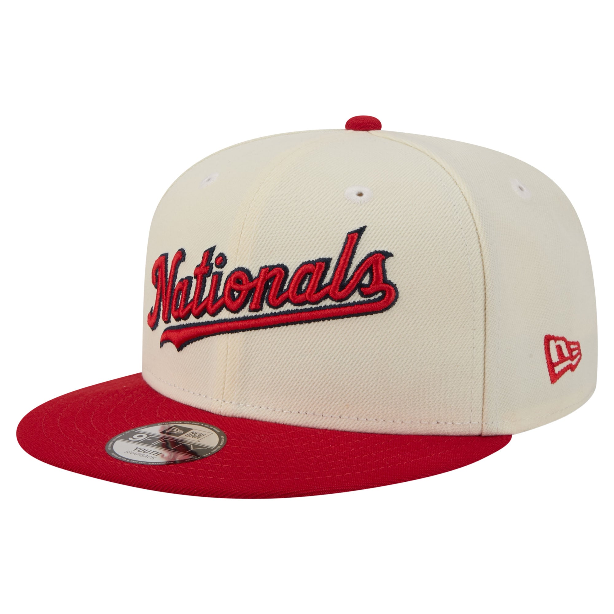 Youth New Era White Washington Nationals Two-Tone 9FIFTY Snapback Hat