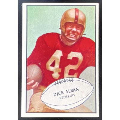 1953 Bowman #68 Dick Alban SP