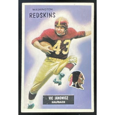1955 Bowman #133 Vic Janowicz RC