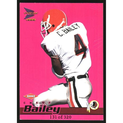 1999 Pacific Prisms Holographic Purple #147 Champ Bailey