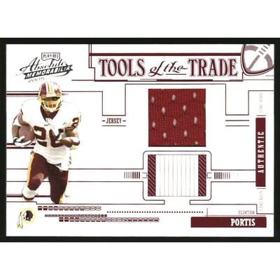 2005 Absolute Memorabilia Tools of the Trade Material Red #18 Clinton Portis