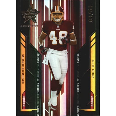 2005 Leaf Rookies and Stars Longevity Black #150 Manuel White