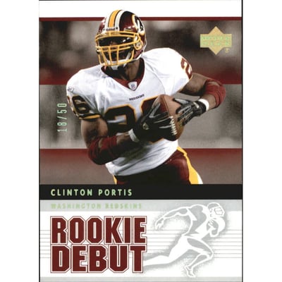 2005 Upper Deck Rookie Debut Gold Spectrum #98 Clinton Portis