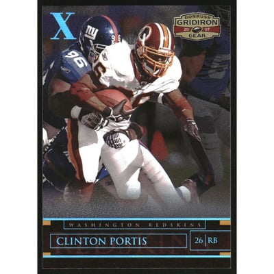 2007 Donruss Gridiron Gear Platinum Holofoil X's #12 Clinton Portis