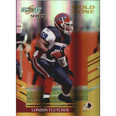 2007 Select Gold Zone #34 London Fletcher