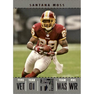 2007 Topps TX Exclusive Silver #88 Santana Moss