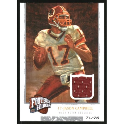 2008 Upper Deck Heroes Jerseys Bronze #45 Jason Campbell
