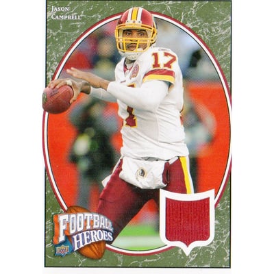 2008 Upper Deck Heroes Jerseys Green Retail #45 Jason Campbell
