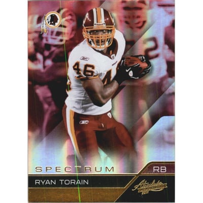 2011 Absolute Memorabilia Spectrum Gold #99 Ryan Torain