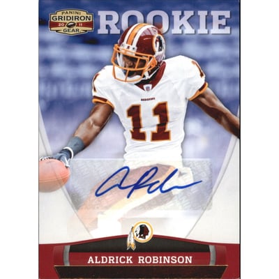 2011 Panini Gridiron Gear Autographs Gold #156 Aldrick Robinson/299