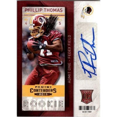 2013 Panini Contenders #173A Phillip Thomas AU RC