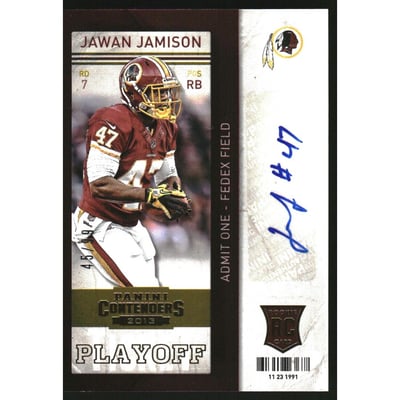 2013 Panini Contenders Playoff Ticket #144B Jawan Jamison AU