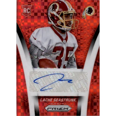 2014 Panini Prizm Rookie Autographs Prizms Red Power #ARLS Lache Seastrunk/75