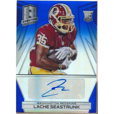 2014 Panini Spectra Prizms Blue #306 Lache Seastrunk AU