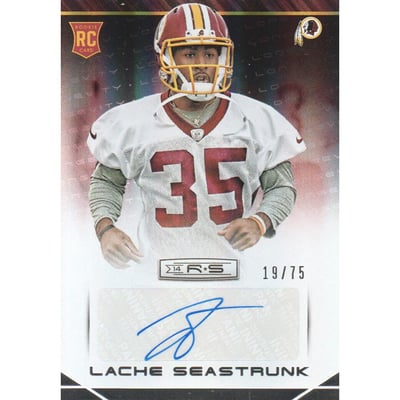 2014 Rookies and Stars Rookie Autographs Longevity Holofoil #162 Lache Seastrunk/75