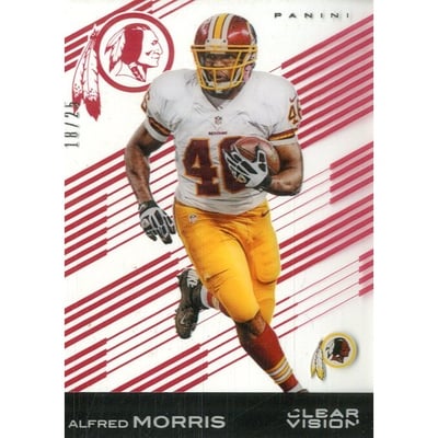 2015 Panini Clear Vision Red #48 Alfred Morris