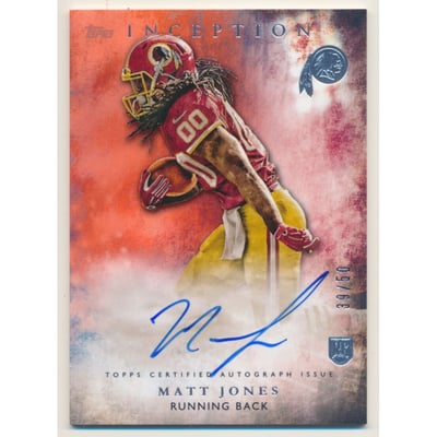 2015 Topps Inception Orange #RA30 Matt Jones AU