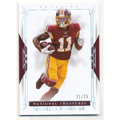 2017 Panini National Treasures Holo Silver #87 Terrelle Pryor