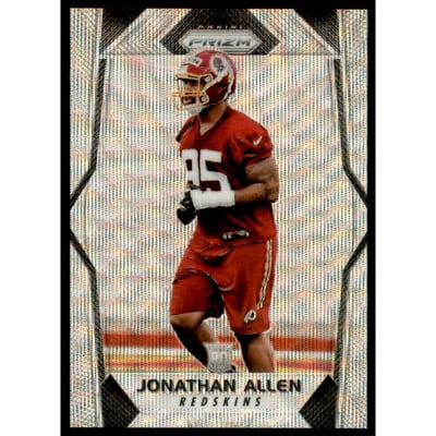 2017 Panini Prizm Prizms Blue Wave #224 Jonathan Allen