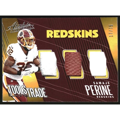 2018 Absolute Tools of the Trade Triple Materials #11 Samaje Perine/75
