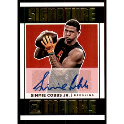 2018 Donruss Signature Marks #90 Simmie Cobbs Jr.