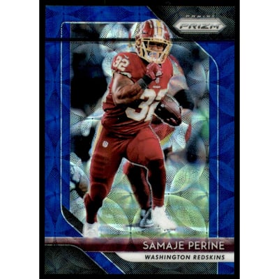 2018 Panini Prizm Prizms Blue Scope #5 Samaje Perine