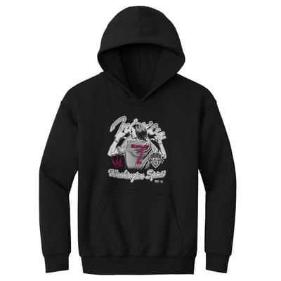 Trinity Rodman Washington Spirit 500 Level Youth Player Graphic Fleece Hoodie - Black