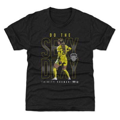 Trinity Rodman Washington Spirit 500 Level Youth Player Graphic T-Shirt - Black